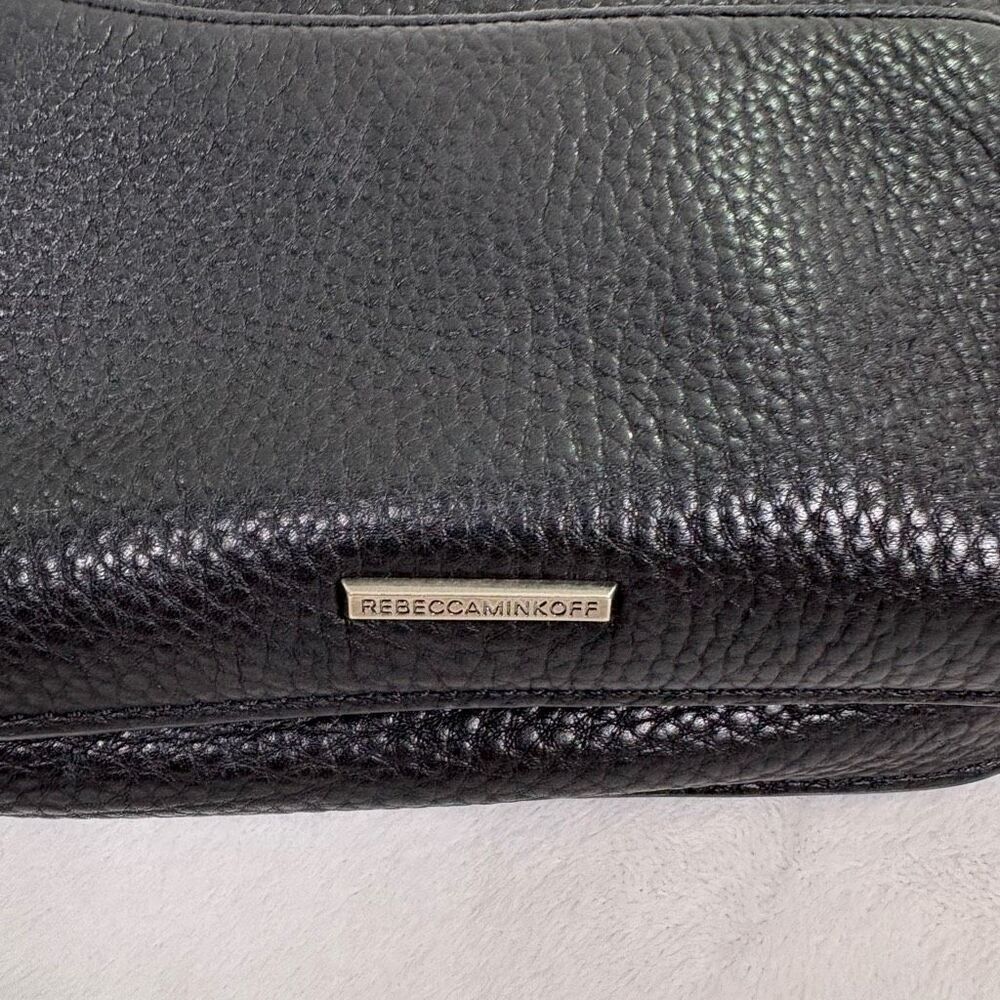 Rebecca Minkoff Black Leather with Suede Detail Small Crossbody Purse - Picture 8 of 10